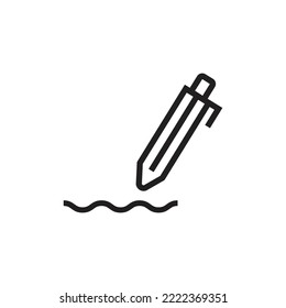 pen sign symbol. vector illustration on white background.