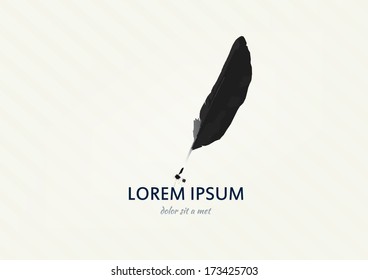  pen sign - vector illustration