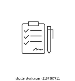 Pen signing a contrac icons  symbol vector elements for infographic web