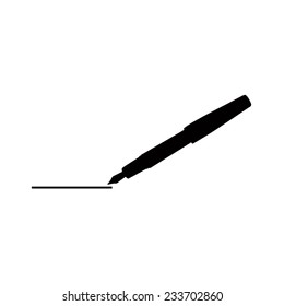 pen silhouette