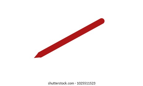 pen silhouette icon isolated vector illustration