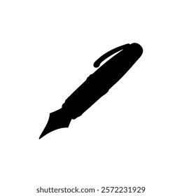 pen silhouette icon vector design.