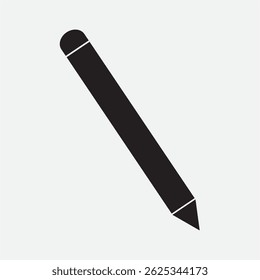 Pen Silhouette: Minimalist Writing Tool Illustration