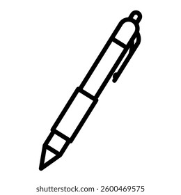 Pen simple icon. Pen symbol. Vector illustration