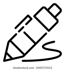 Pen Simple Line Icon Logo Symbol