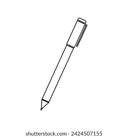 A pen is a slender writing tool, a pen uses ink to create marks on paper. Portable and versatile, it's a timeless instrument for expression and communication.