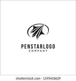 PEN AND STAR LOGO DESIGN INSPIRATION