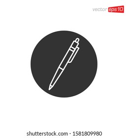 Pen Stationary Icon Design Vector