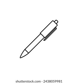 Pen Stationery Icon Vector Logo Template