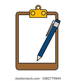 pen supply with clipboard