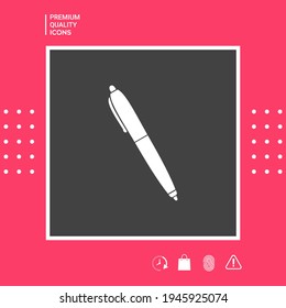 Pen symbol icon, elements for your design