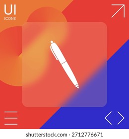 Stift-Symbol-Symbol, Elemente für Ihr Design