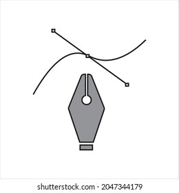 Pen-Symbol-Vektorgrafik zum Zeichnen