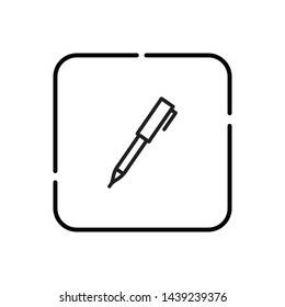 Pen, pen symbol vector icon
