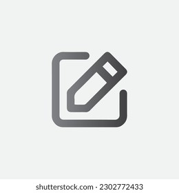 Ilustración del icono del vector del símbolo de la pluma