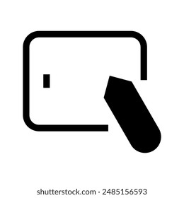 Pen Tablet Graphic Icon Vector Symbol Design Illustration