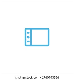 pen tablet icon flat vector logo design trendy illustration signage symbol graphic simple