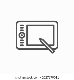 Pen tablet icon graphic design template vector isolated