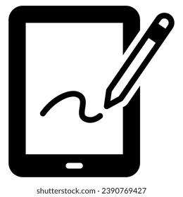 Pen Tablet icon illustration for web, app, infographic, etc