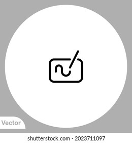 Pen tablet icon sign vector,Symbol, logo illustration for web and mobile