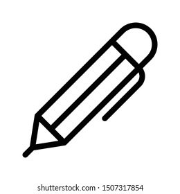 pen thin line vector icon