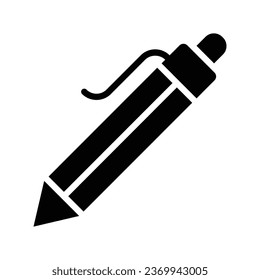 A pen with a tiny ball as its writing point. The ball transfers ink from a cartridge to the paper, icon of ballpoint