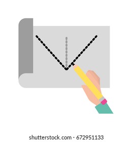 Pen tip draw icon