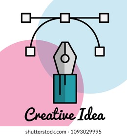 pen tip graphic creative ideas