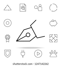 pen tip icon. Minimal Universal Theme icons universal set for web and mobile