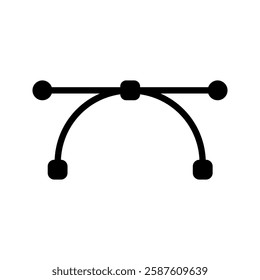 Pen tool cursor. Fountain pen nib glyph vector, sign, symbol, logo, illustration.