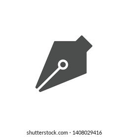 Pen tool cursor icon isolated on white background. Graphic vector symbol modern simple vector icon