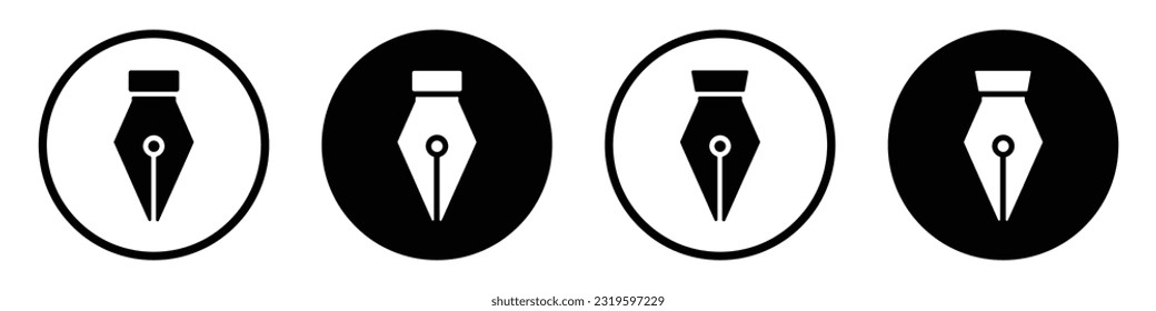Pen tool cursor icon. Vector computer graphic icon, vector illustration