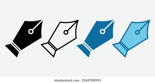 Pen tool cursor. Vector computer graphics. Logo for designer or illustrator. Pin Icon Vector.