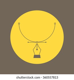 Pen tool doing vector design