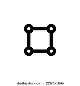 Pen tool drawing icon. Point design sign