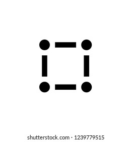 Pen tool drawing icon. Point design sign