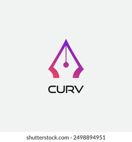 Icono de contorno de trazo editable de la herramienta de pluma aislado en Ilustración vectorial plana de fondo blanco.