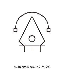 pen tool  icon black