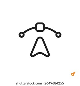 pen tool icon is designed in a visually appealing and easily recognizable style. It’s suitable for various visual needs such as apps, presentations, digital media, or other graphic design projects.