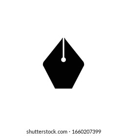 Pen tool icon. Drawing symbol. Logo design element
