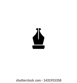Pen tool icon. Fountain sign