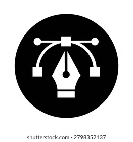 Pen tool icon for graphic design software