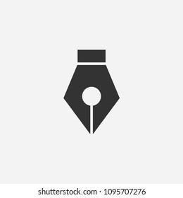Pen tool icon illustration,vector drawing sign symbol
