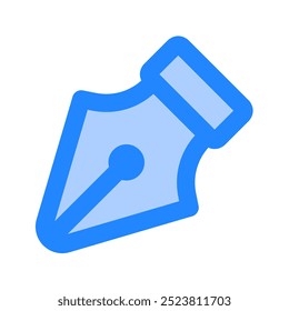 Pen tool icon. pen tool, pen, letter, tool, writer, writing, calligraphy, ink, signing, vector. Vector icon illustration