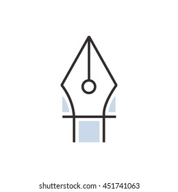 pen tool  icon line