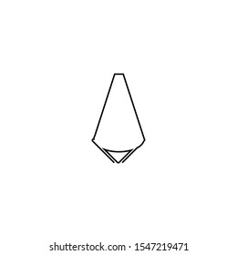 Pen tool icon. List edit sign. Graphic design symbol