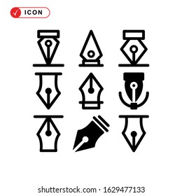 pen tool icon or logo isolated sign symbol vector illustration - Collection of high quality black style vector icons
