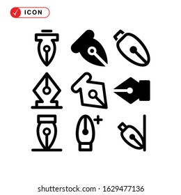 pen tool icon or logo isolated sign symbol vector illustration - Collection of high quality black style vector icons
