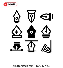 pen tool icon or logo isolated sign symbol vector illustration - Collection of high quality black style vector icons
