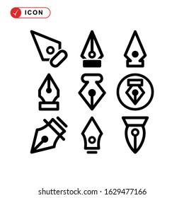 pen tool icon or logo isolated sign symbol vector illustration - Collection of high quality black style vector icons
